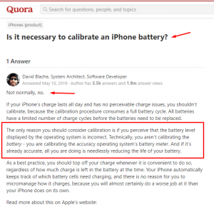 apakah perlu kalibrasi baterai iphone