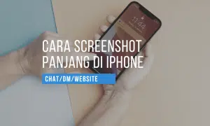 cara iphone screenshot panjang
